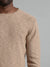 Havana Reverse Knit Long Sleeve Slub Yarn Sweater