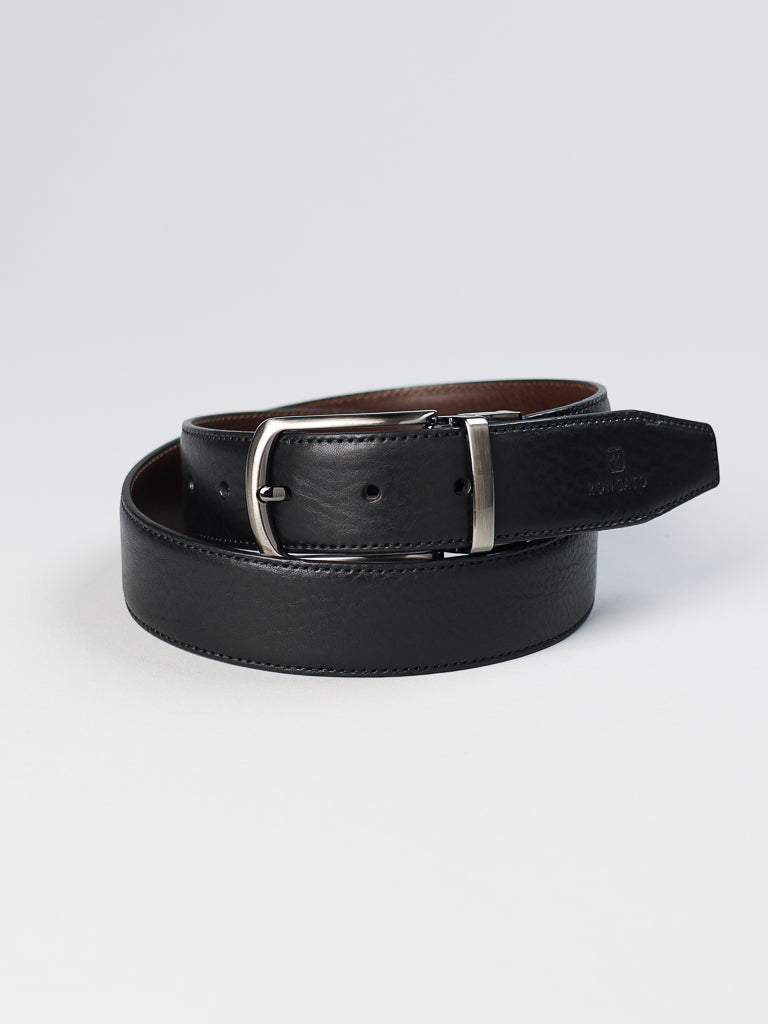 4169 Made in Italy Reversible Leather Belt