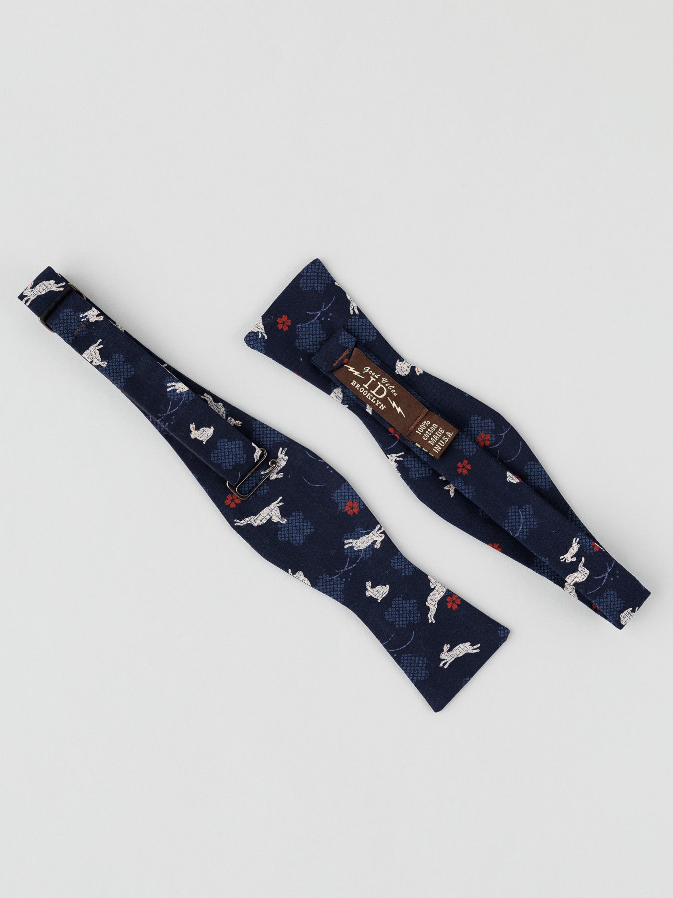 Japanese Bunny Cotton Printed Bow Tie