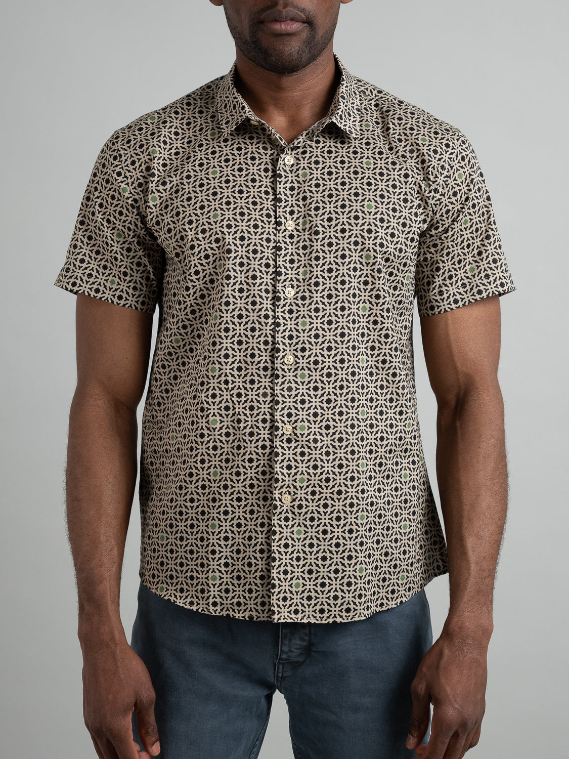 Tetra Short Sleeve 100% Cotton Printed Shirt