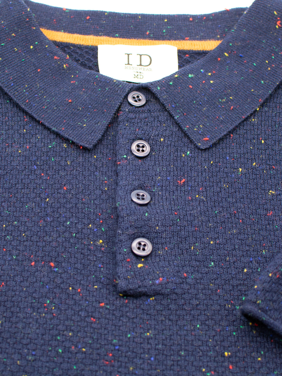 Denver Speckled Knit Cotton Polo