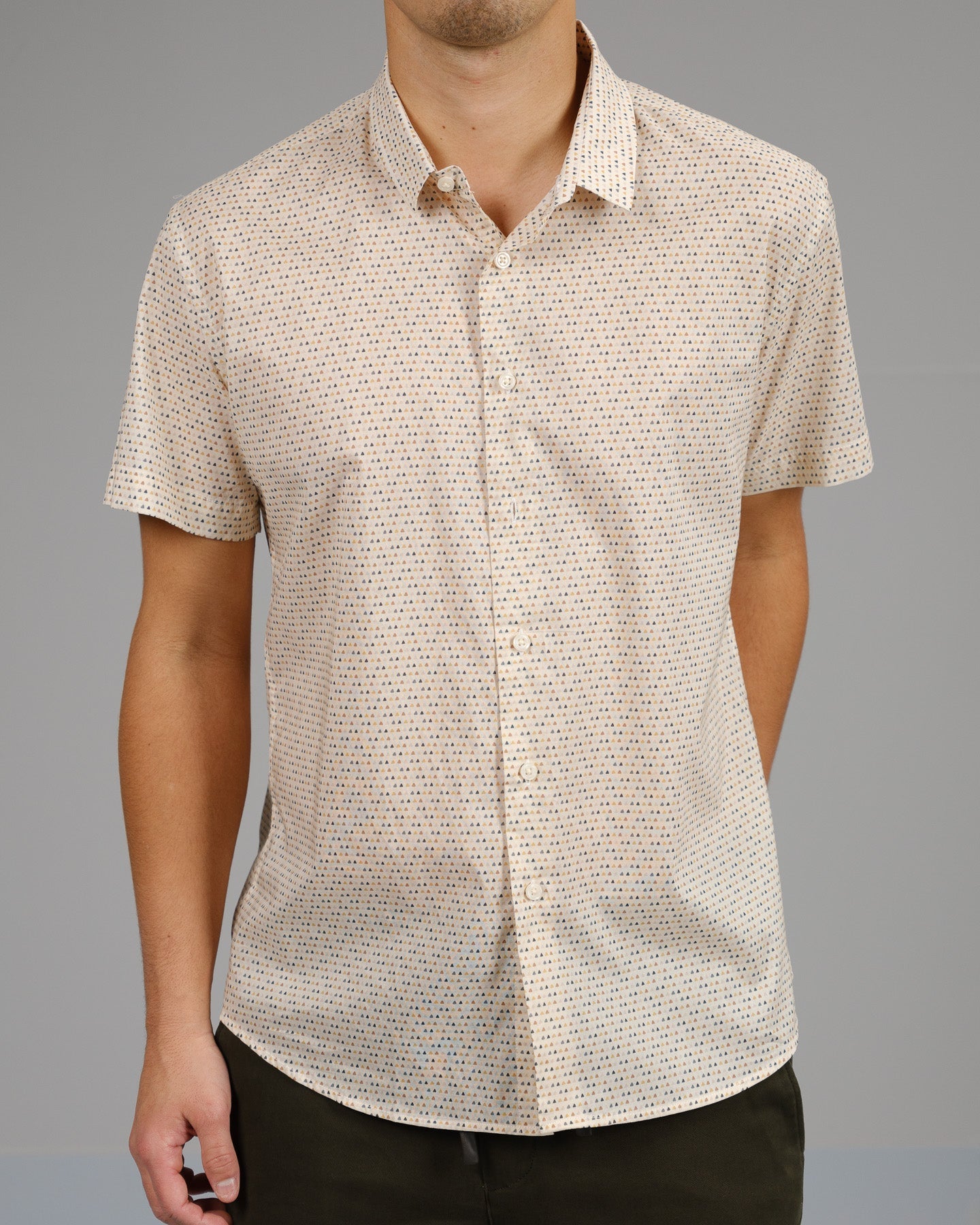 Triad Short Sleeve 100% Printed Cotton Shirt