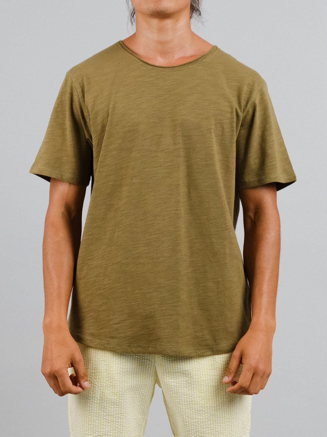 Da Nang Rolled Neck Slub Tee