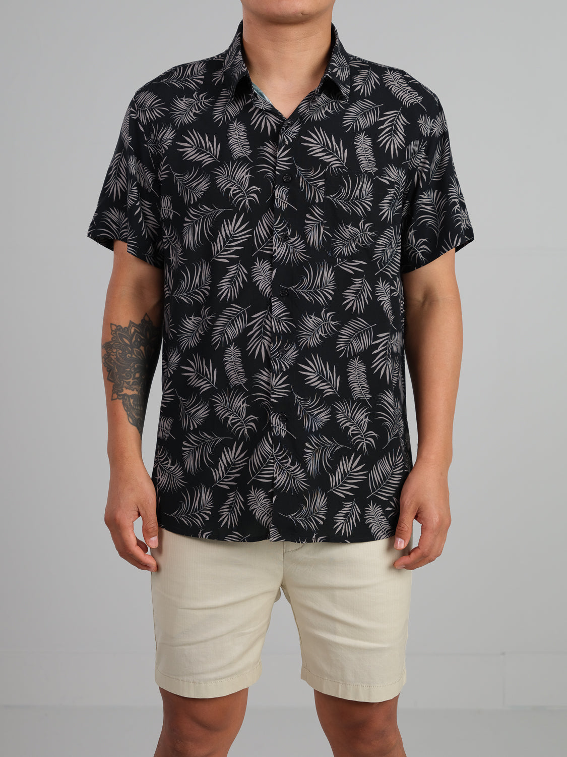 Palm - Short sleeve printed rayon shirt