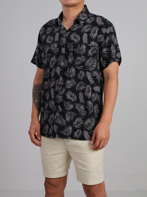Palm - Short sleeve printed rayon shirt