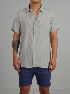 Gifu - Short sleeve printed rayon shirt