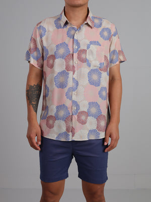 Kobe - Short sleeve printed rayon shirt