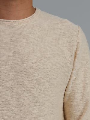 Havana - reverse knit long sleeve cotton sweater