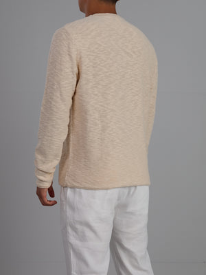 Havana - reverse knit long sleeve cotton sweater