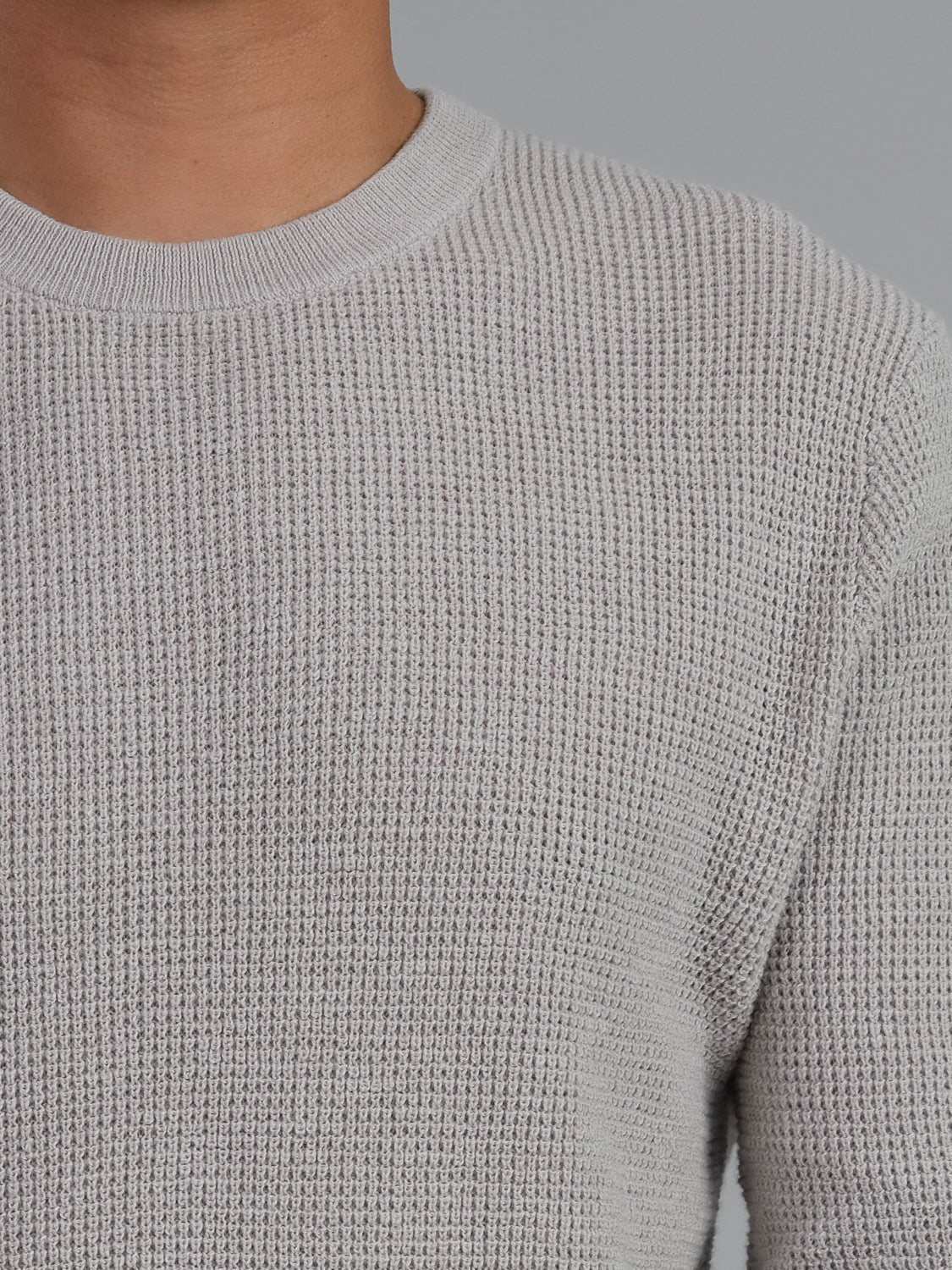 Oslo Long Sleeve Lightweight Waffle Knit Sweater