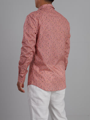 Goldfinch - Long sleeve 100% cotton printed shirt
