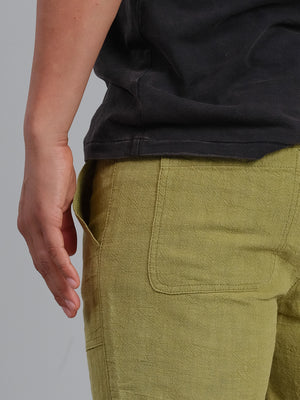 Marine - Linen blend drawstring shorts