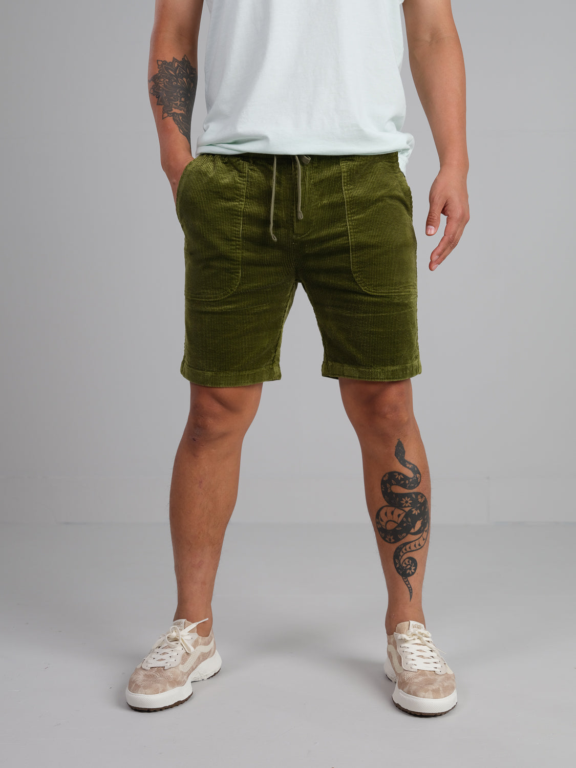 Weatherman Corduroy Stretch Drawstring Shorts