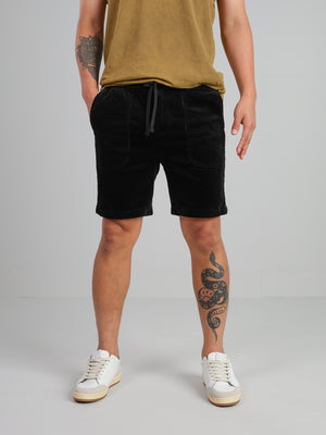 Weatherman - Corduroy stretch drawstring shorts