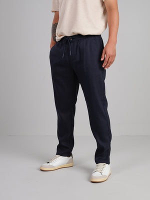 Bedford23 - Lightweight linen blend drawstring pants