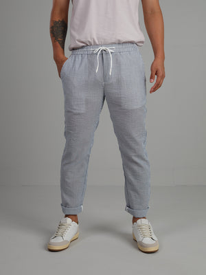 Franklin - Seersucker drawstring pants