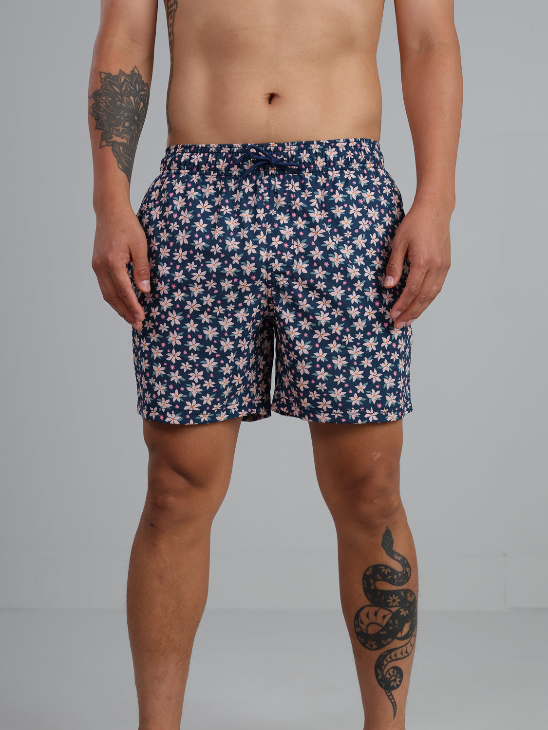 Yamato - Floral printed swim trunk with fast dry and stretch
