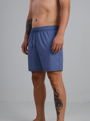Waves - Printed waves swim trunk with fast dry and stretch