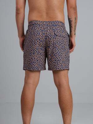 Ohau- Floral printed swim trunk with fast dry and stretch