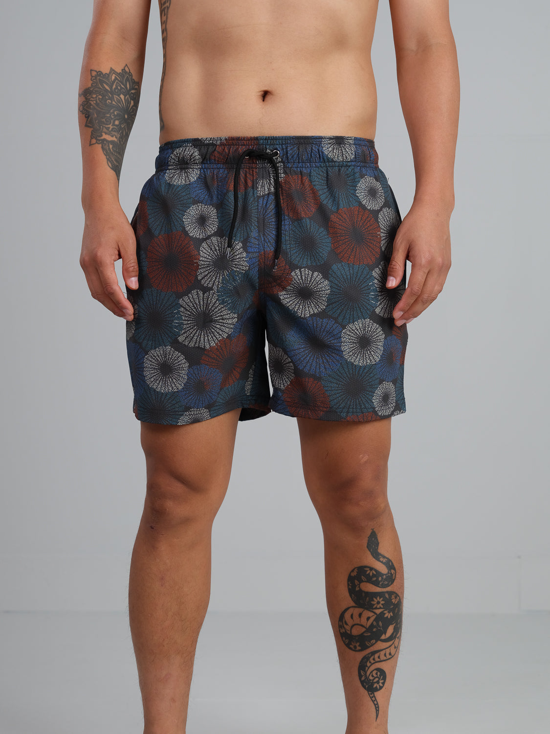Kobe Floral Printed Swim Trunk with Fast Dry and Stretch
