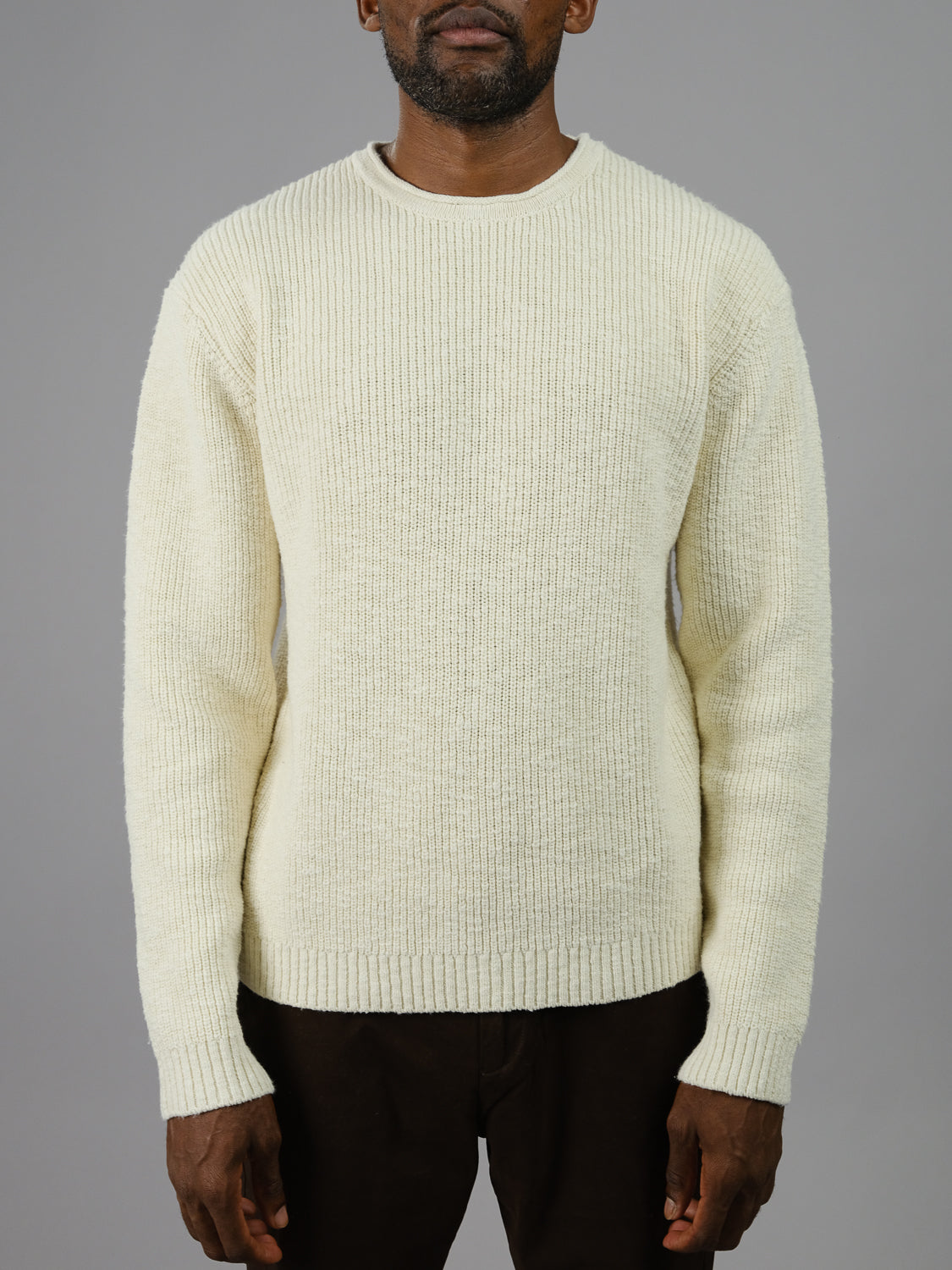 Dublin Slub Cotton Rolled Neck Sweater