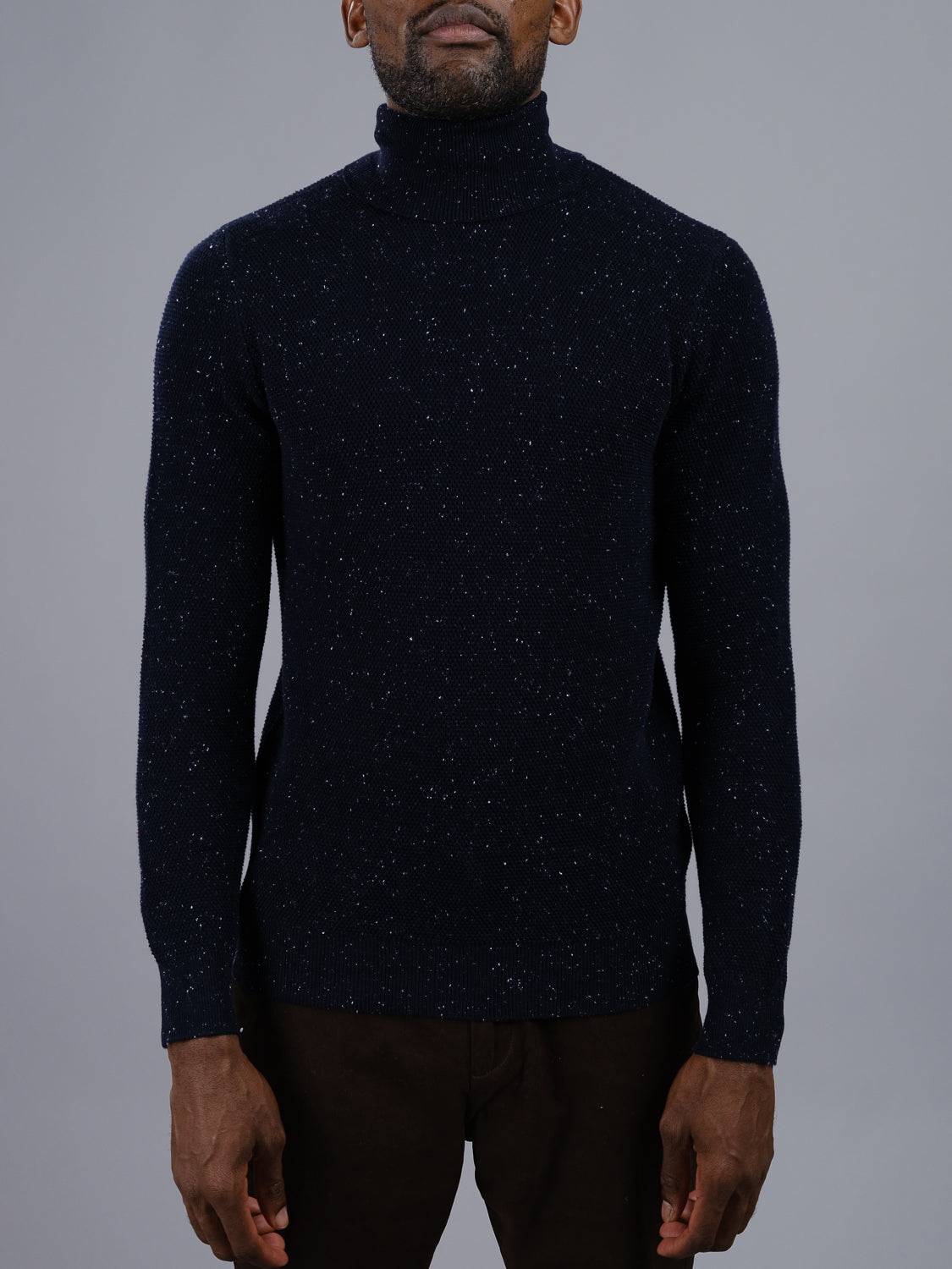 Brampton High Neck Cotton Sweater