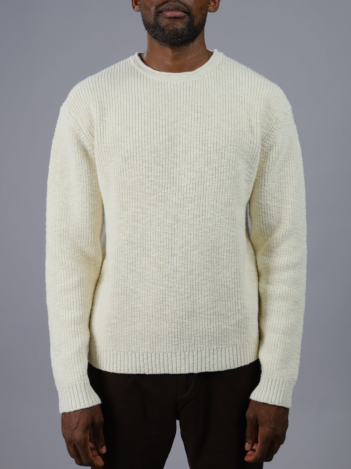 Dublin Slub Cotton Rolled Neck Sweater