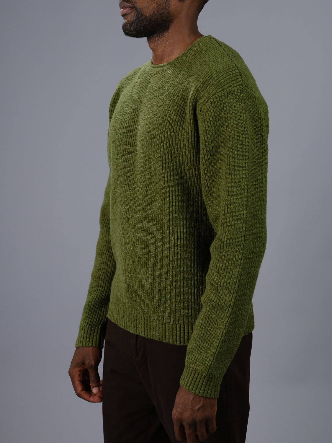 Dublin Slub Cotton Rolled Neck Sweater