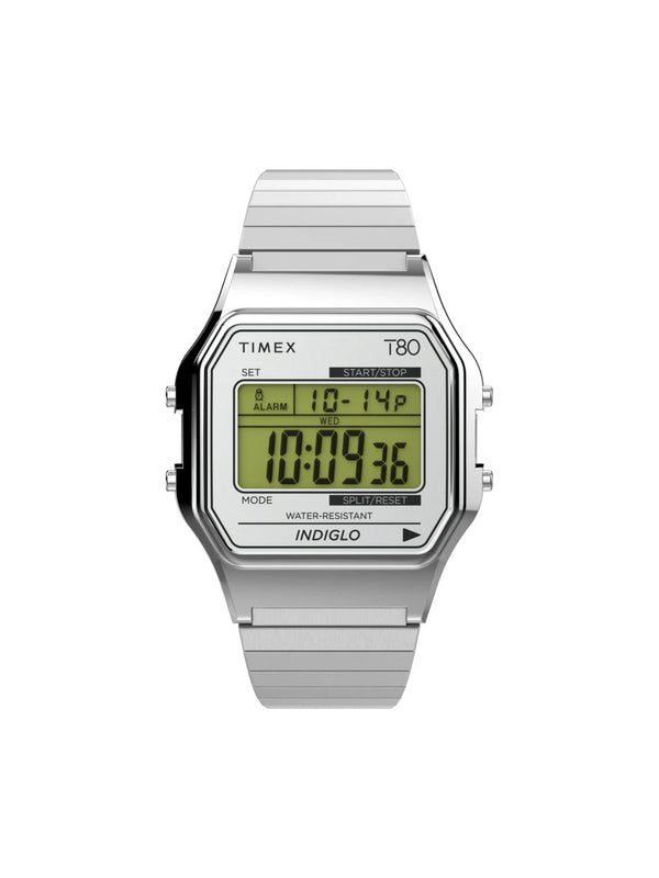 Timex T80 34mm Stainless Steel Expansion Band Watch - ID Menswear