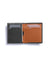 The Bellroy Note Sleeve Wallet by Bellroy features an open bifold design with a black exterior and brown interior, made from premium leather. It holds two cards in brown-side slots and one card in a black-side slot.