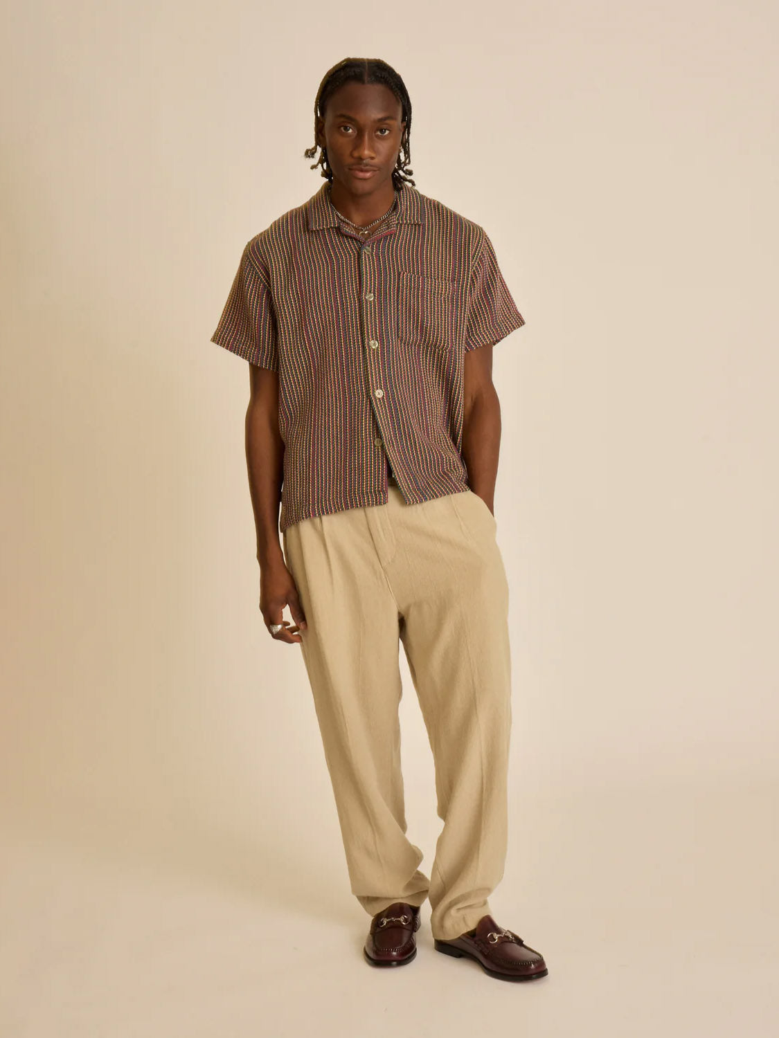 Obey Fubar Linen Pleated Pant