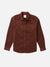 The Katin Granada Shirt is a rich brown, long-sleeve corduroy button-down with a single chest pocket, shown laid flat on a white background.