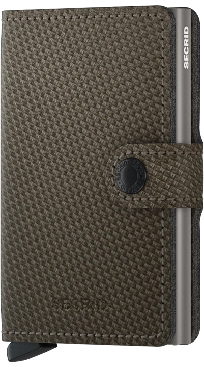 Secrid Mini Wallet Carbon Weave Pattern Leather