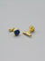 Gold Plated Silver Gemstone Cufflink