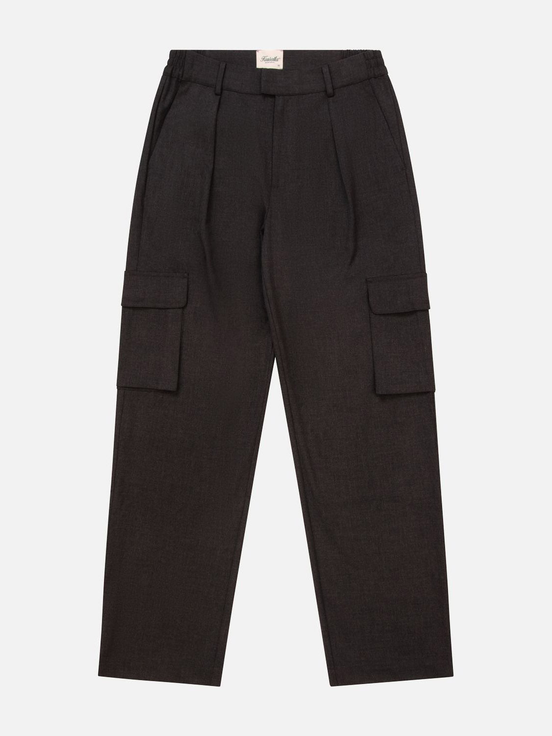 The Kuwalla Smart Cargo Pants by Kuwalla feature a straight-leg design with versatile style, including side flap pockets on each leg, belt loops, and a minimalist touch. They are presented against a plain white background.