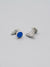 Rhodium Plated Steel Enamel Cufflinks