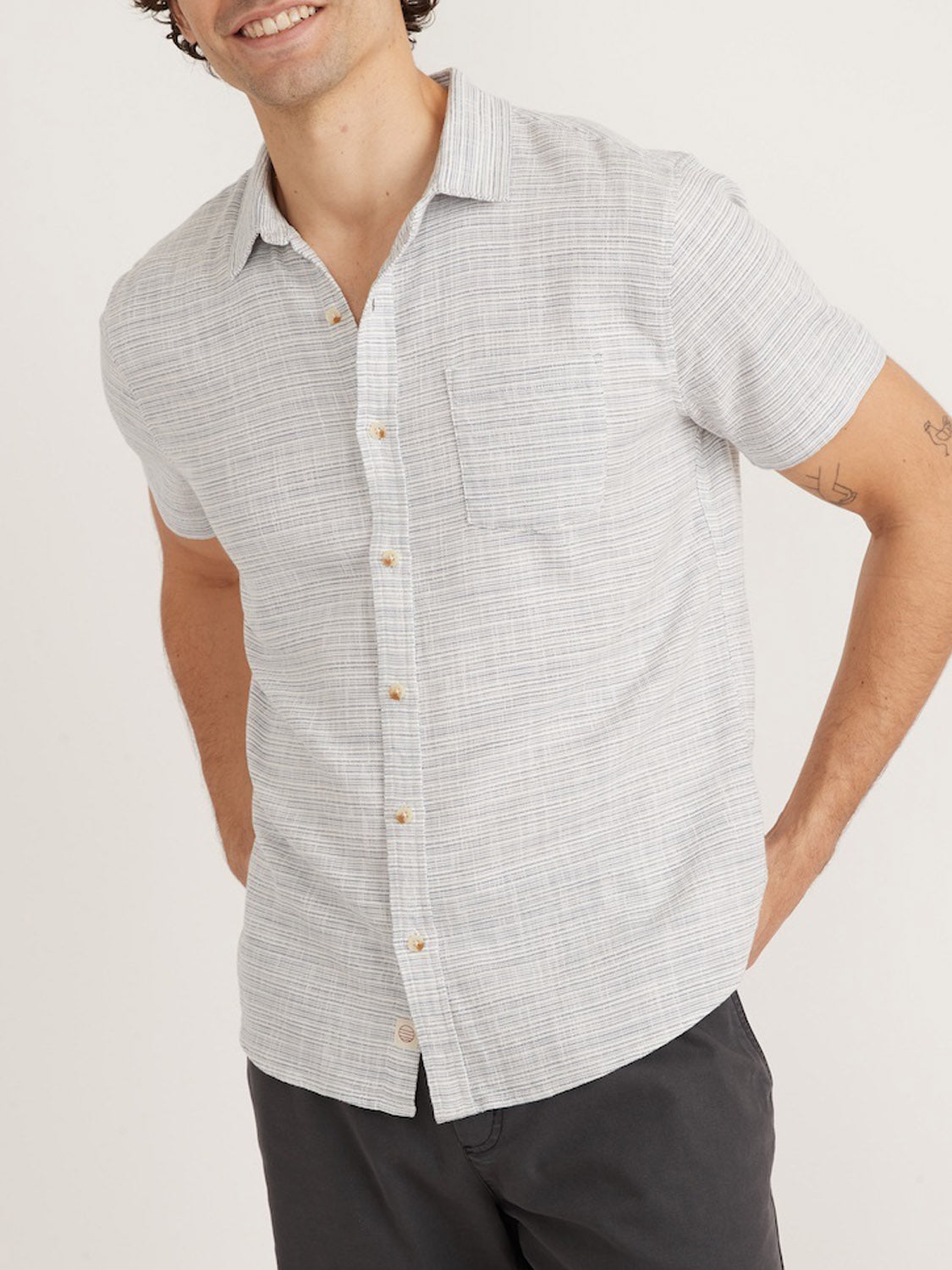 Stretch Selvage Short Sleeve Shirt