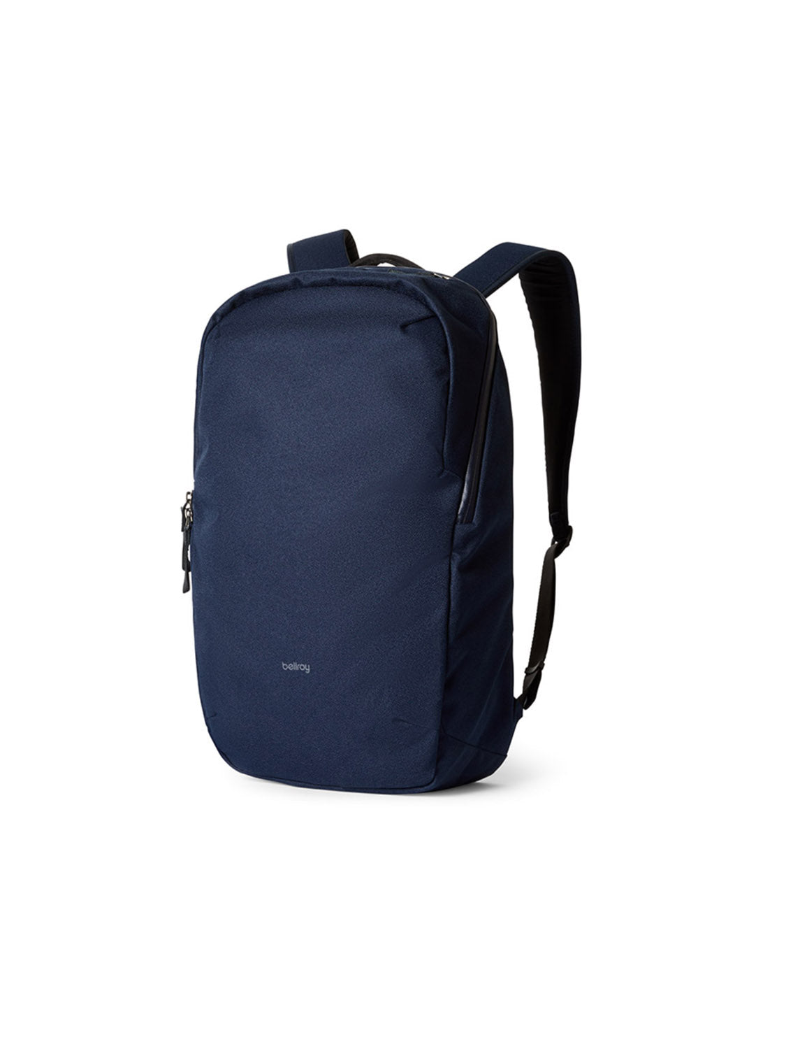 The Bellroy Via Backpack - 20L is a blue minimalist bag with a strap, featuring a dedicated laptop sleeve for everyday convenience.