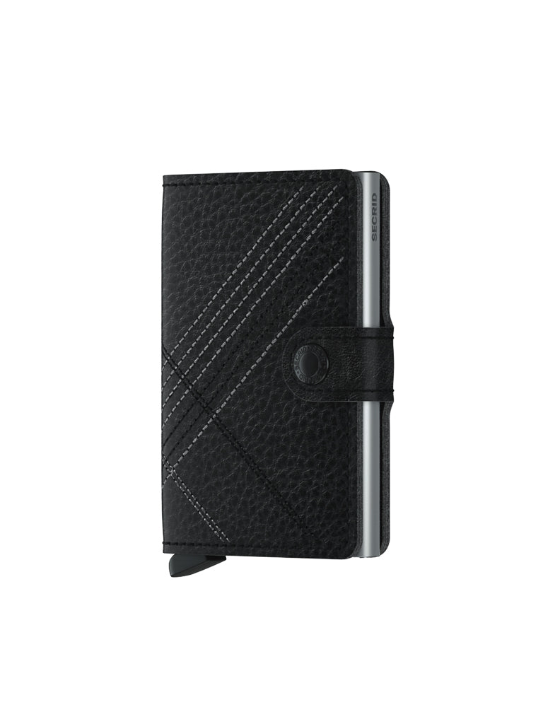 Secrid Mini Wallet Stitch Linea Black