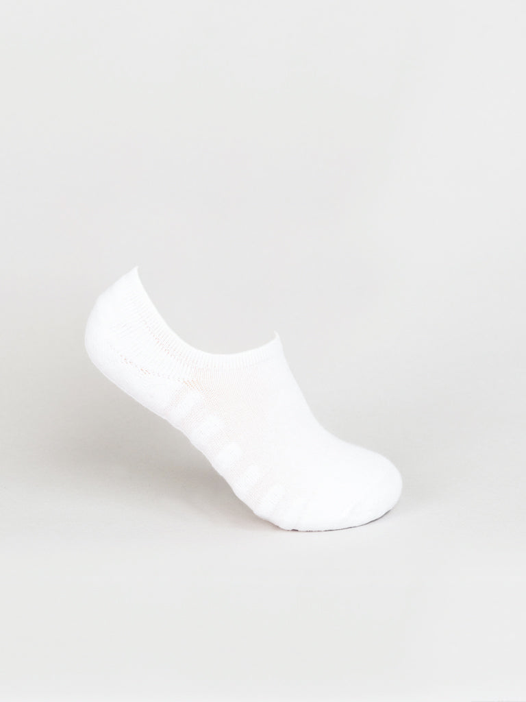 A single No Show Cotton Sock by ID Menswear, made from combed cotton for daily comfort, is showcased against a light gray background.