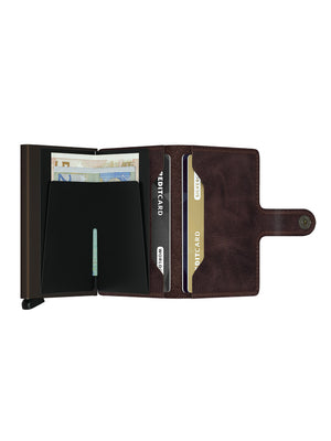 Mini walllet - Vintage look leather