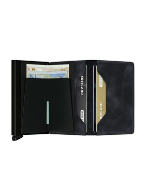 Slim wallet - Vintage look leather