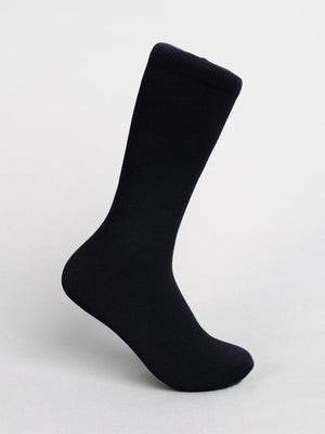 Solid color combed cotton socks