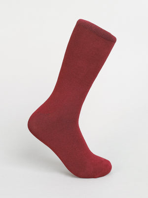 Solid color combed cotton socks