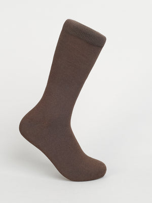 Solid color combed cotton socks