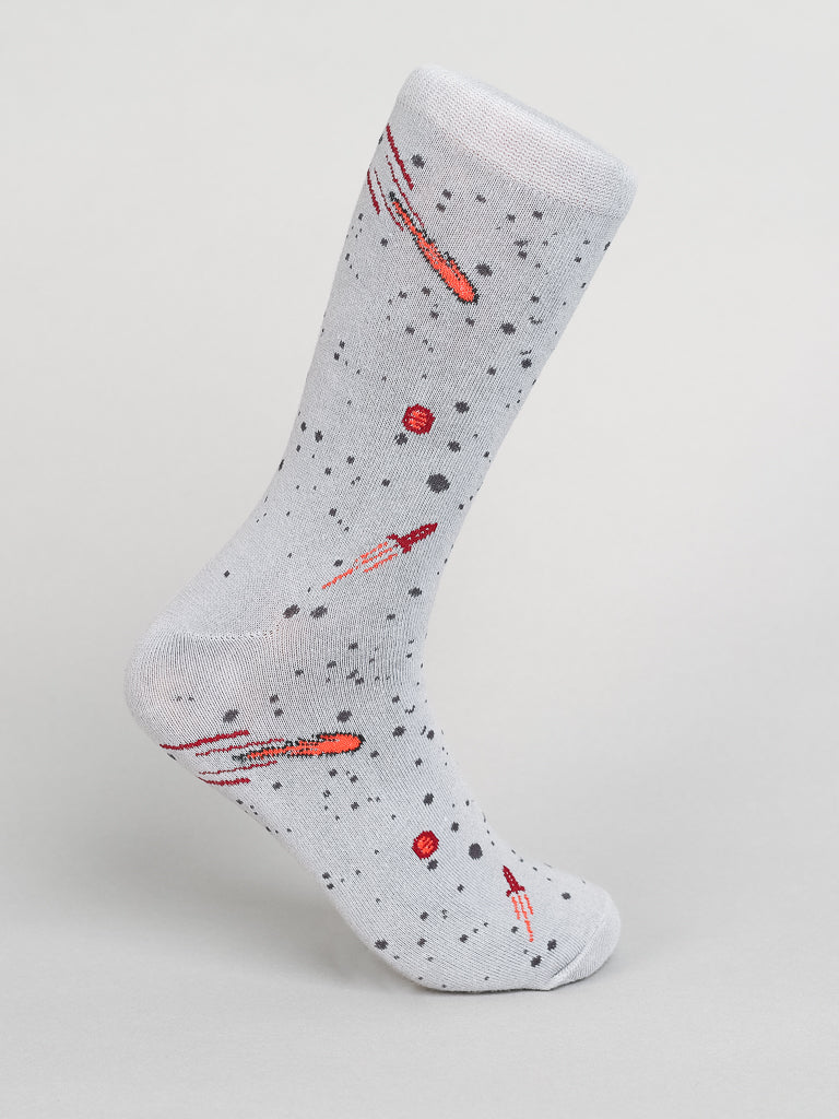 Outer space cotton socks