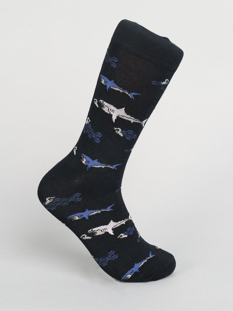 Sharks Cotton Socks