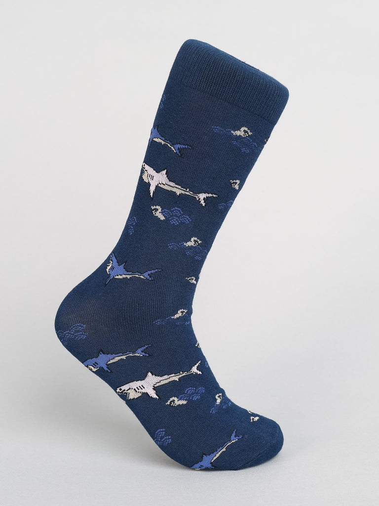 ID Shark Cotton Socks