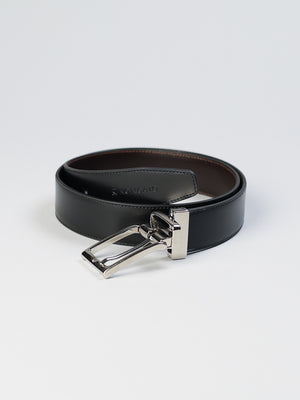 4026 - Made in Italy reversible leather belt