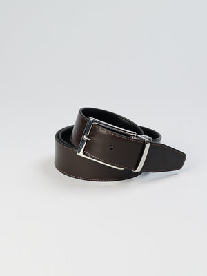 4026 - Made in Italy reversible leather belt